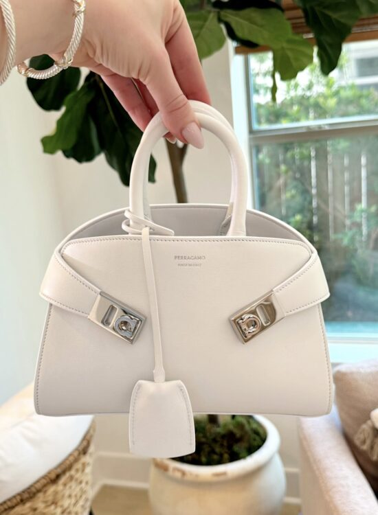 white handbag