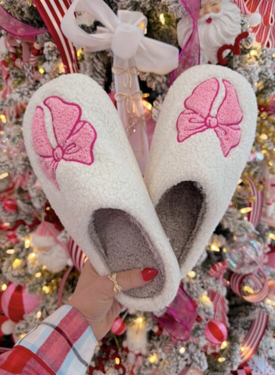 bow slippers