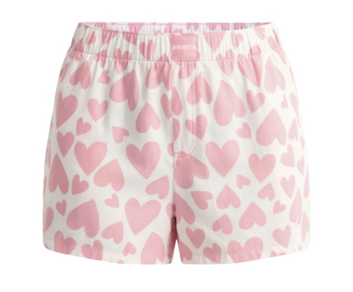 HEART PAJAMA SHORTS