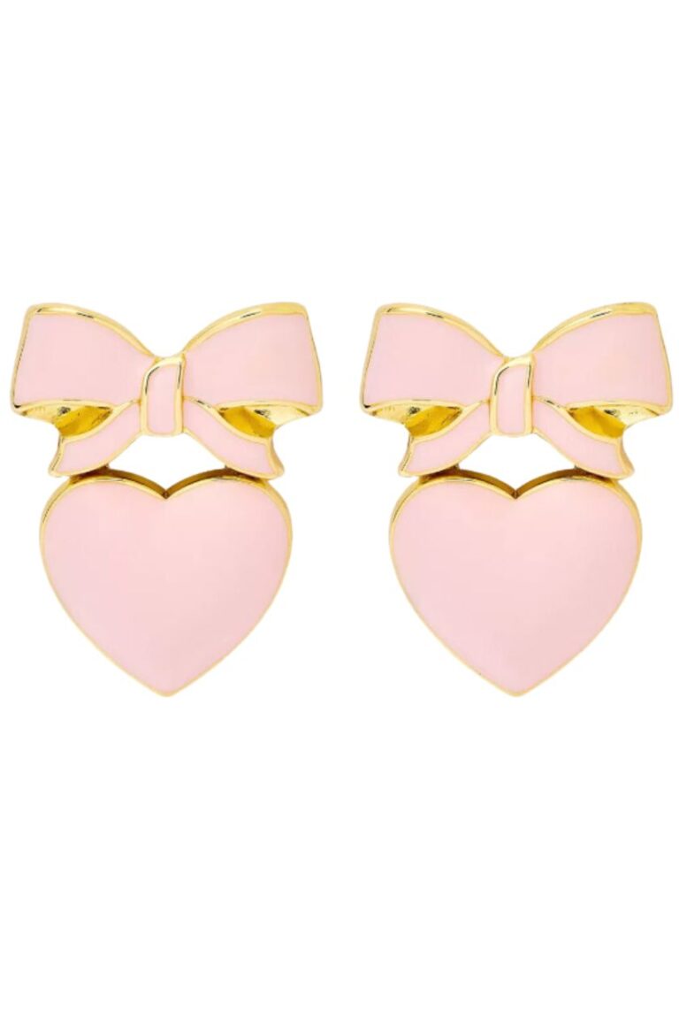 SUGARFIX PINK BOW EARRINGS