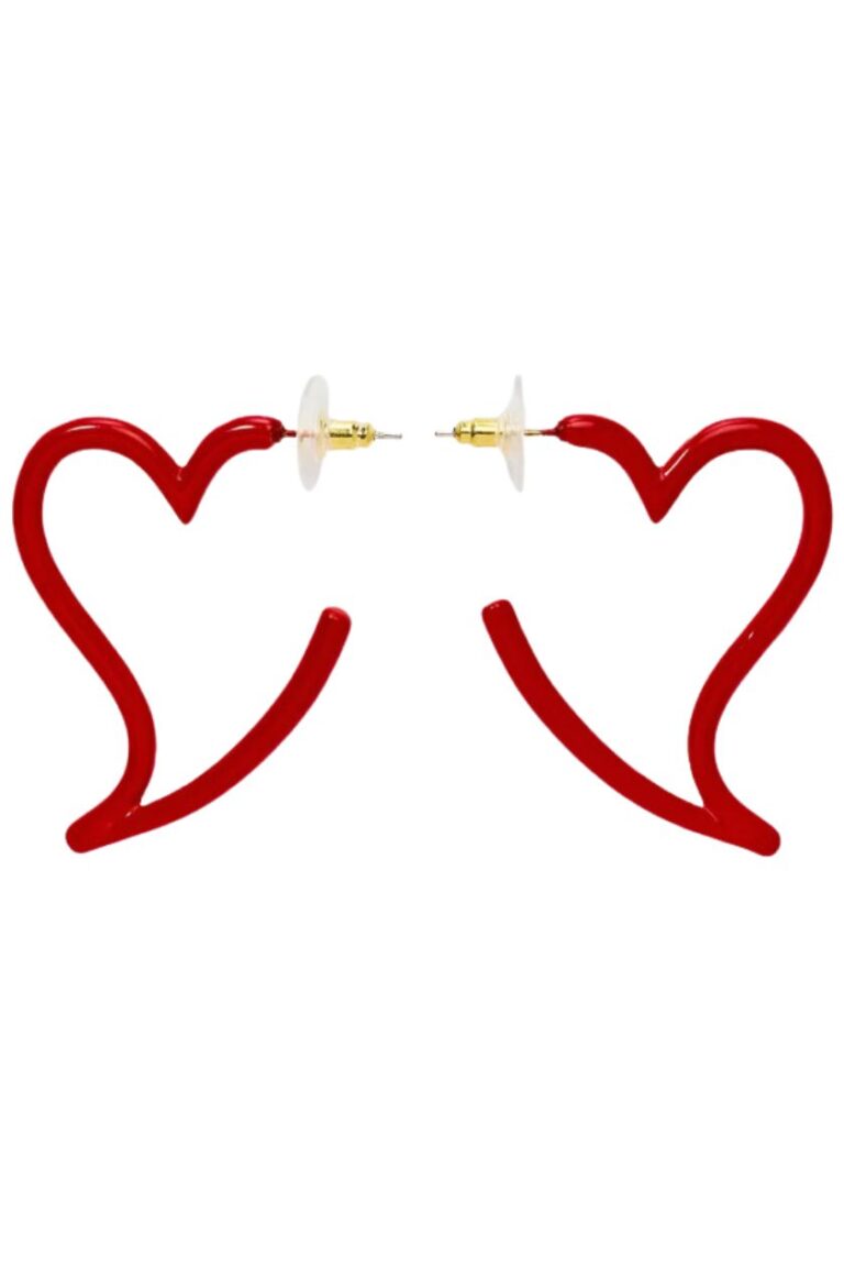SUGARFIX OPEN HEART EARRINGS