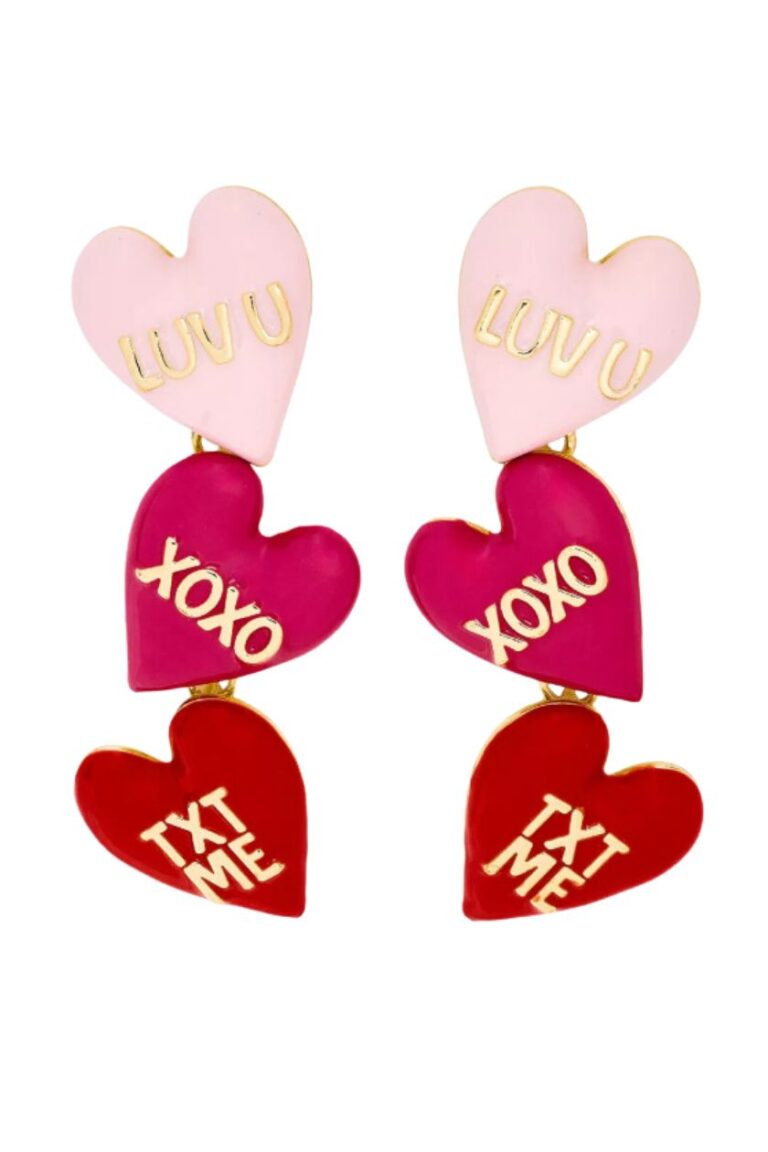 SUGARFIX CONVERSATION HEARTS EARRINGS