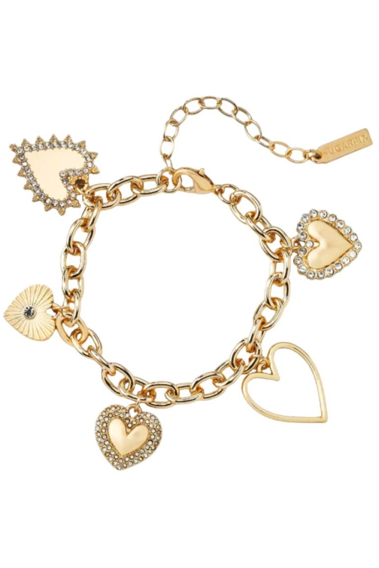 SUGARFIX HEART CHARM BRACELET