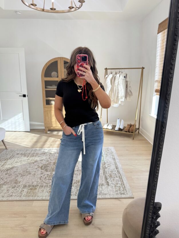 amazon drawstring jeans