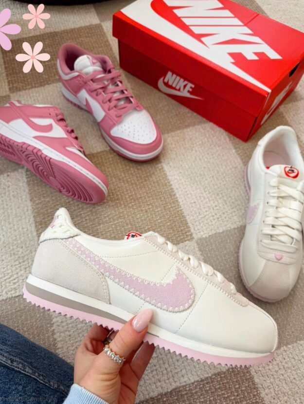 pink sneakers