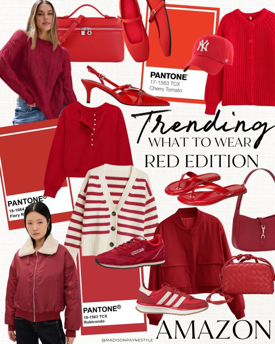 amazon red outfits