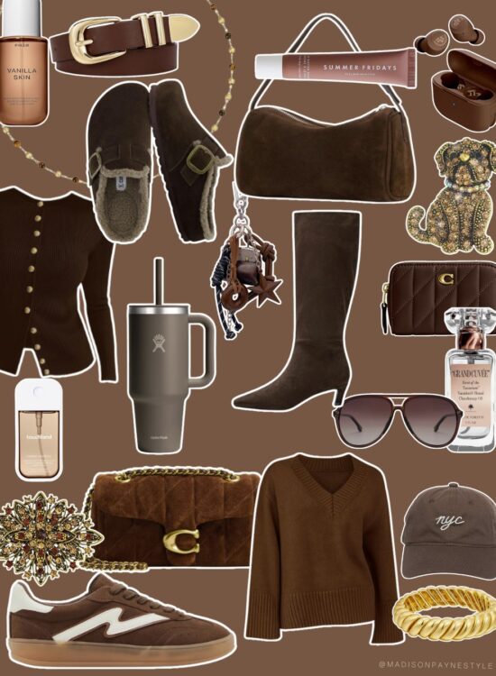 cozy brown fall finds