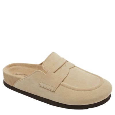 FAUX SUEDE MULES