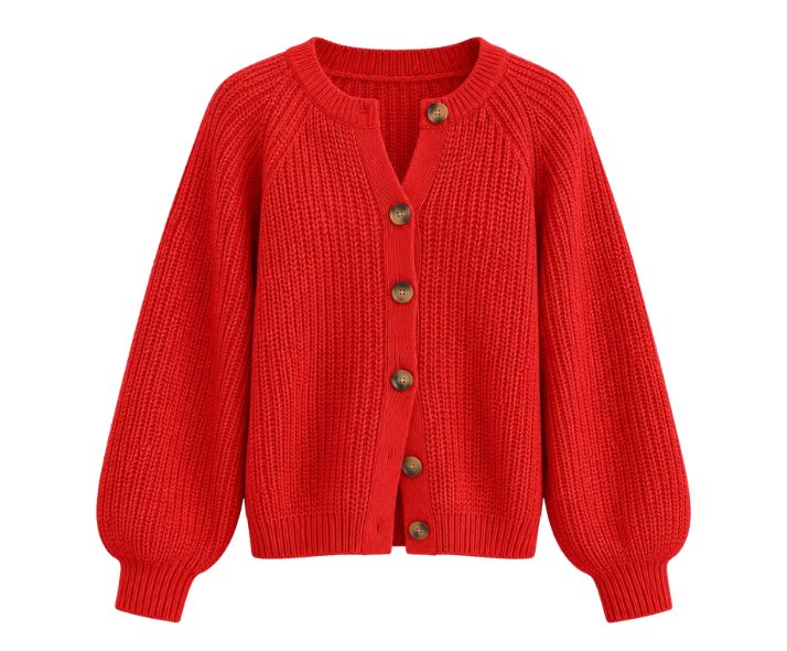 RED CARDIGAN